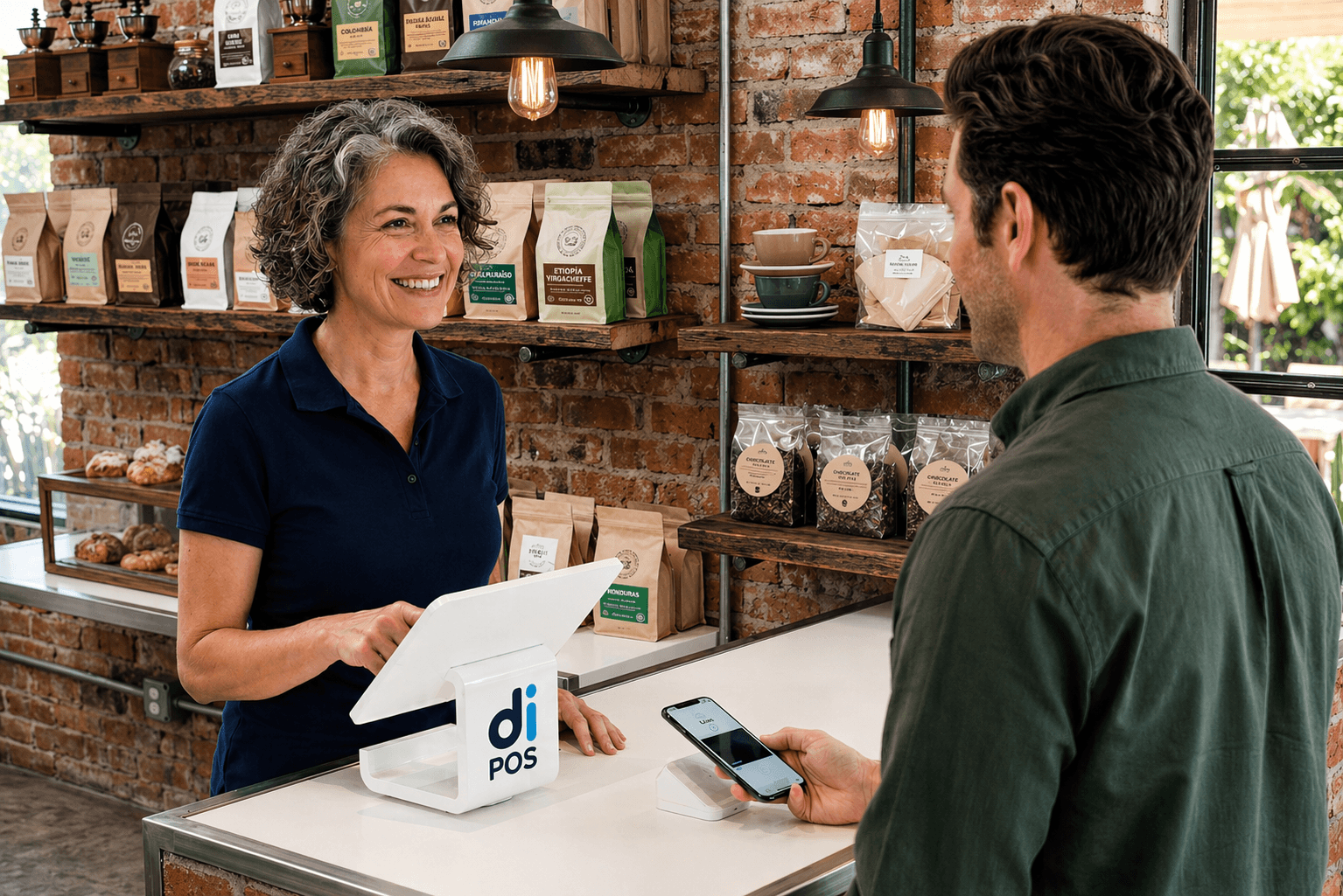 Punto de venta Dipos en comercio